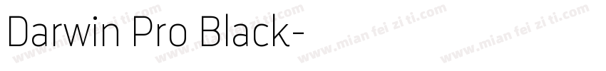 Darwin Pro Black字体转换